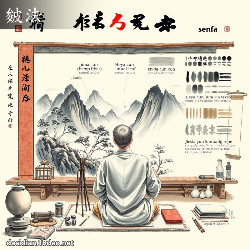 皴法 - 國語大辭典配圖