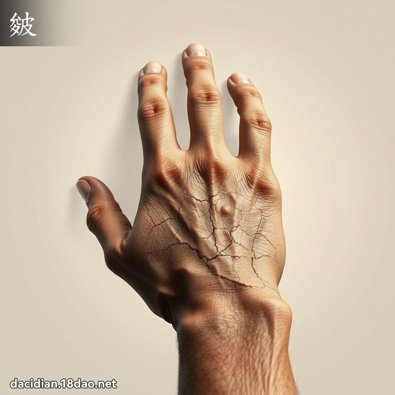 皴 - 國語大辭典配圖