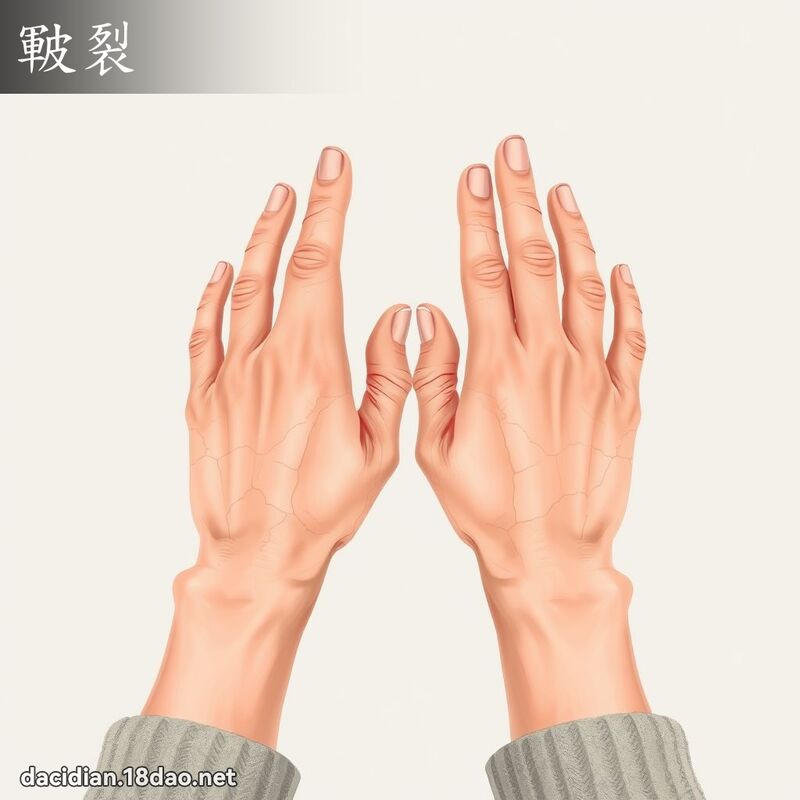 皸裂 - 国语大辞典配图