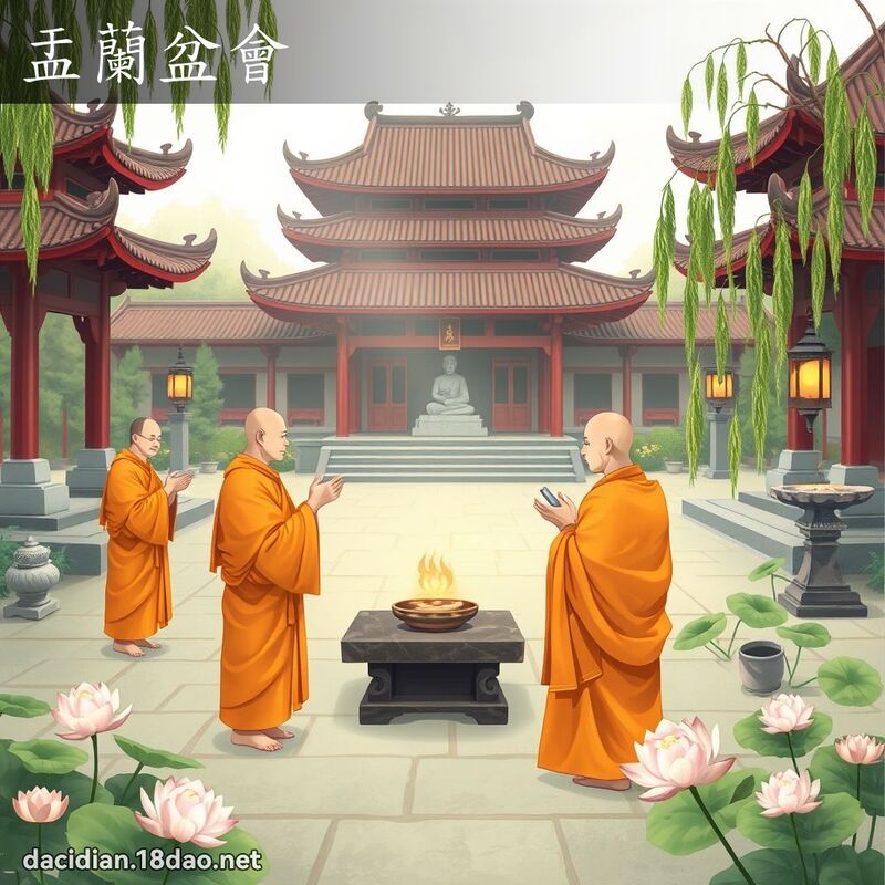 盂蘭盆會 - 國語大辭典配圖