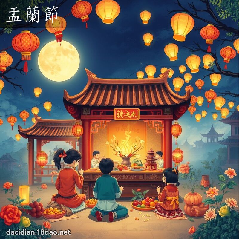 盂兰节 - 国语大辞典配图