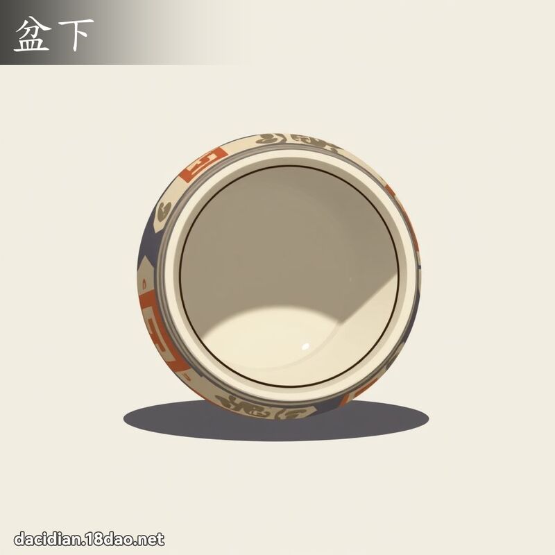盆下 - 国语大辞典配图