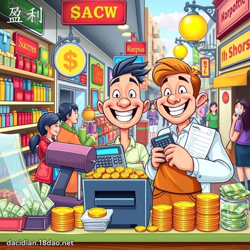 盈利 - 國語大辭典配圖