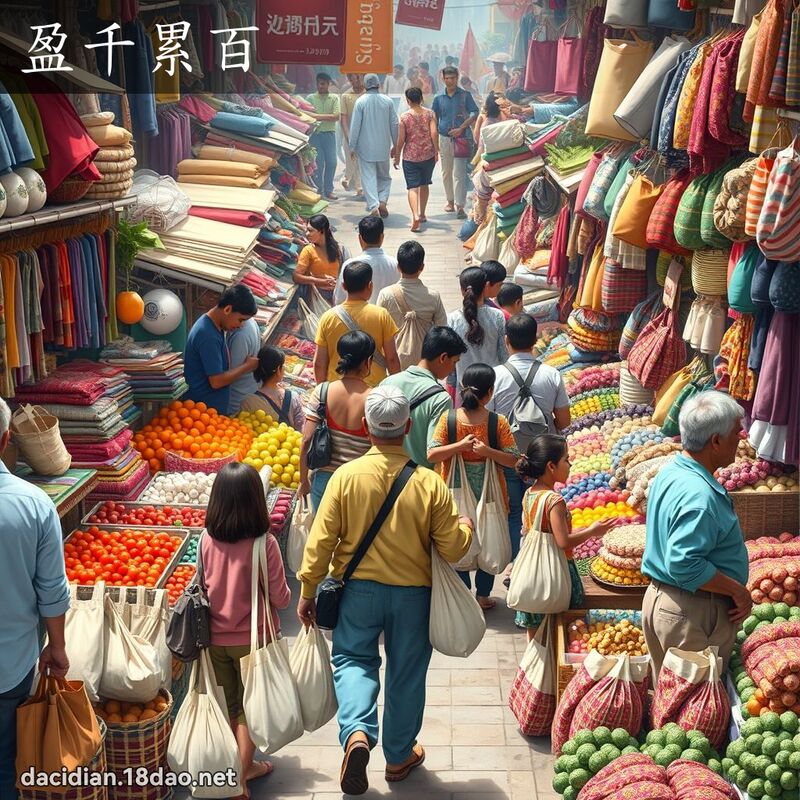 盈千累百 - 国语大辞典配图