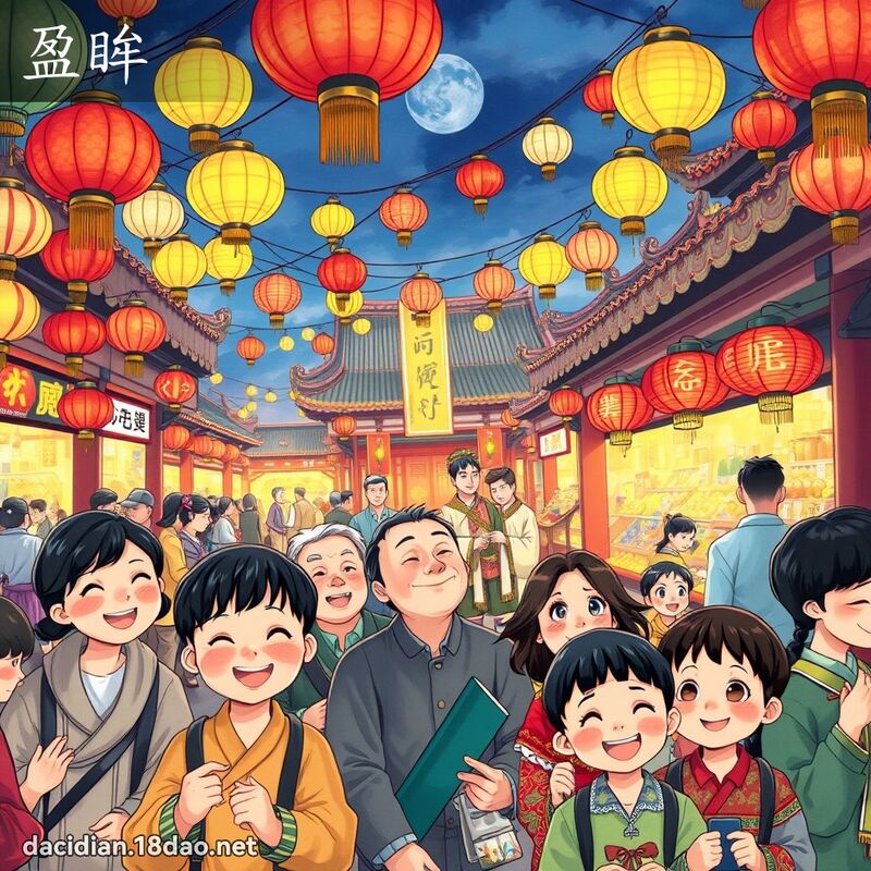 盈眸 - 國語大辭典配圖