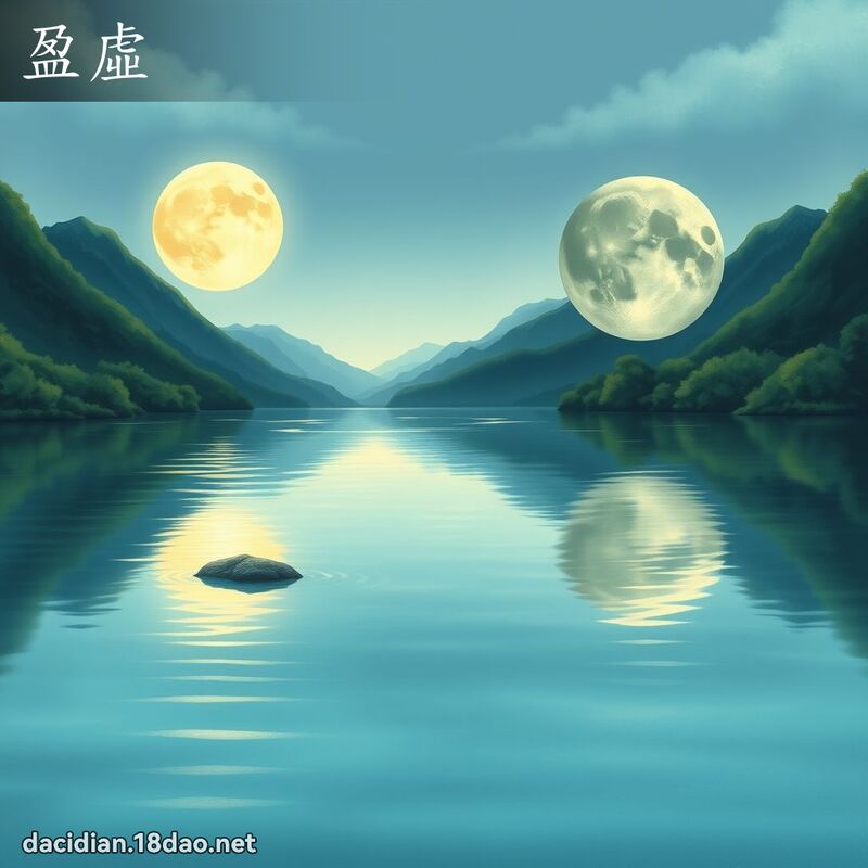 盈虛 - 國語大辭典配圖
