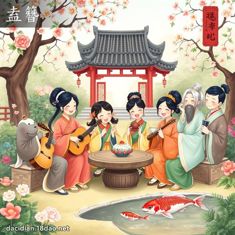 盍簪 - 国语大辞典配图