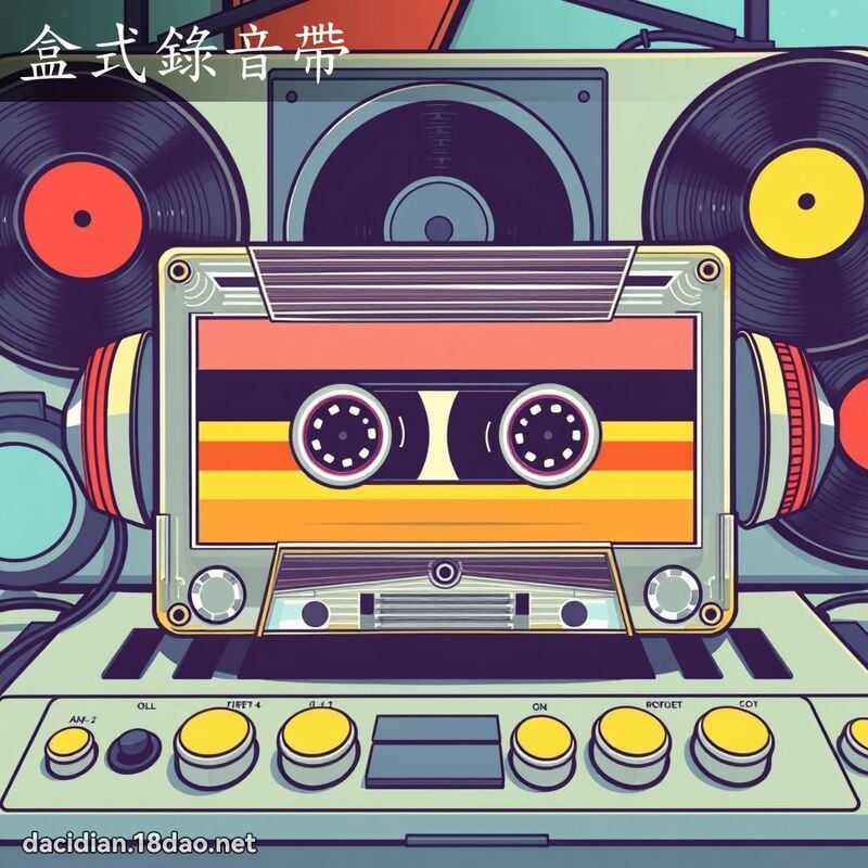 盒式錄音帶 - 國語大辭典配圖