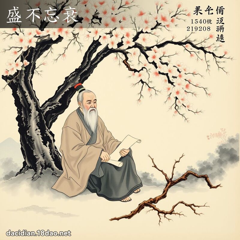 盛不忘衰 - 國語大辭典配圖