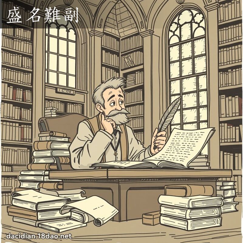盛名難副 - 國語大辭典配圖