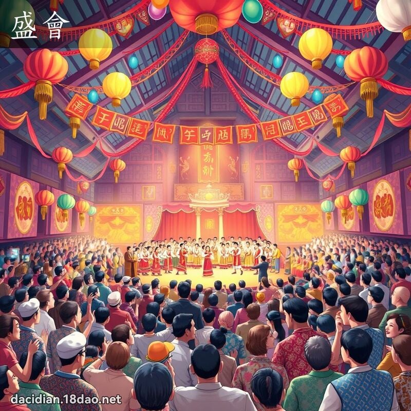 盛會 - 國語大辭典配圖