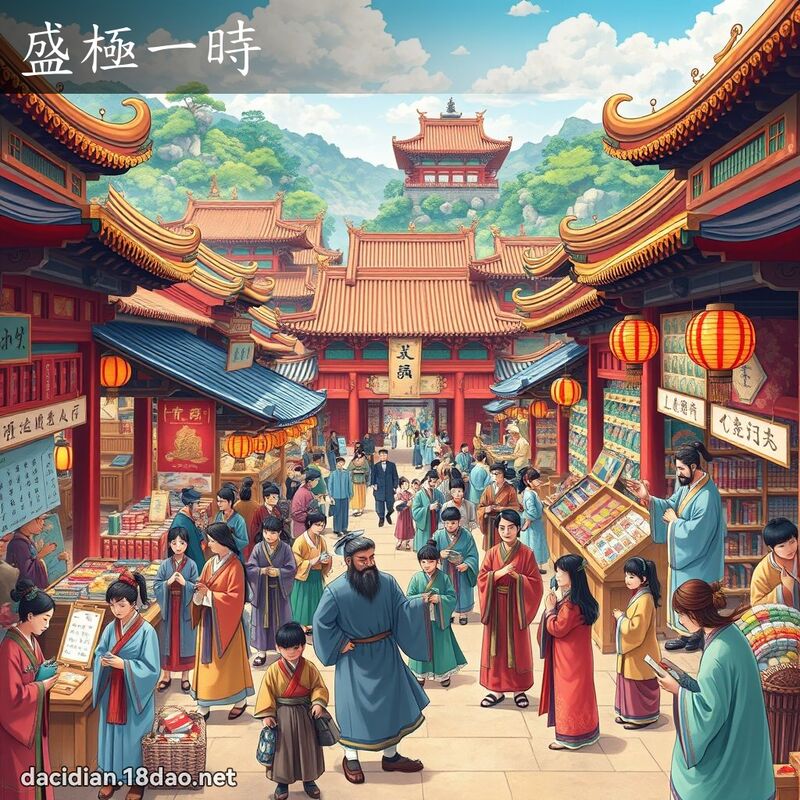 盛極一時 - 國語大辭典配圖
