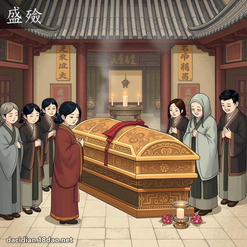 盛殮 - 國語大辭典配圖