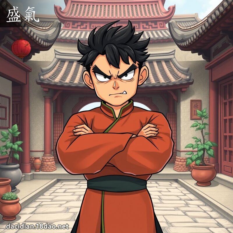 盛氣 - 國語大辭典配圖