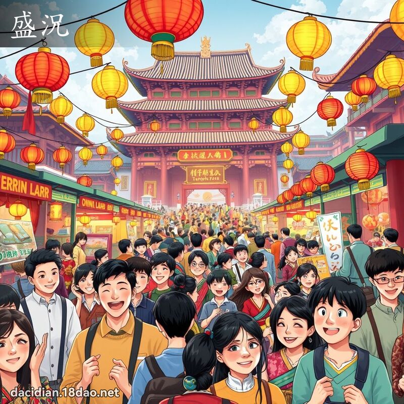 盛況 - 國語大辭典配圖