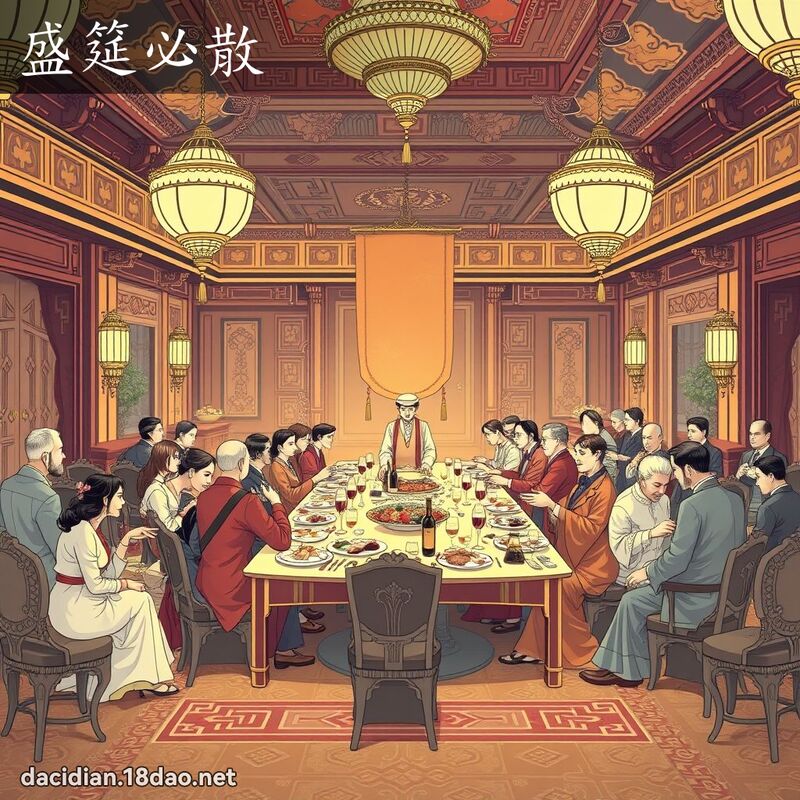 盛筵必散 - 國語大辭典配圖