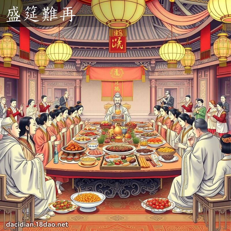 盛筵難再 - 國語大辭典配圖