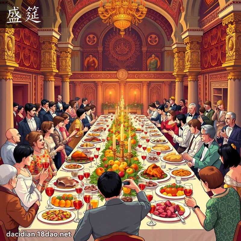盛筵 - 國語大辭典配圖
