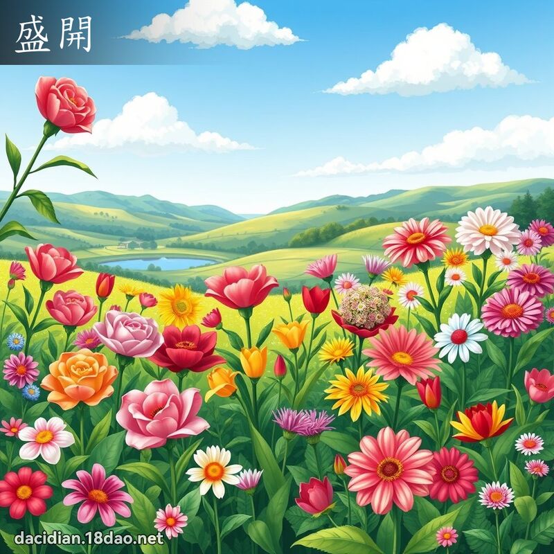 盛开 - 国语大辞典配图