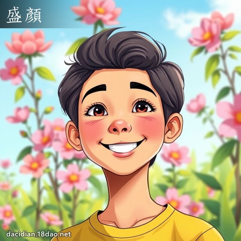 盛顏 - 國語大辭典配圖