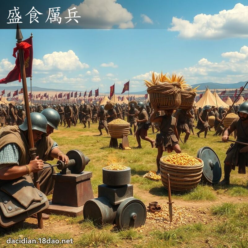 盛食厉兵 - 国语大辞典配图