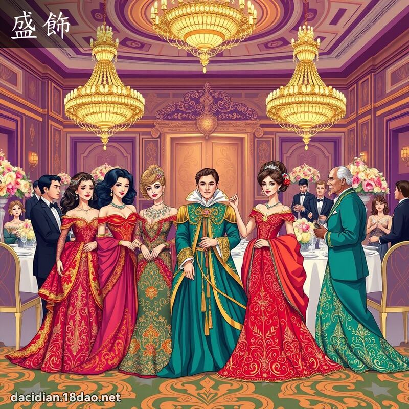 盛飾 - 國語大辭典配圖