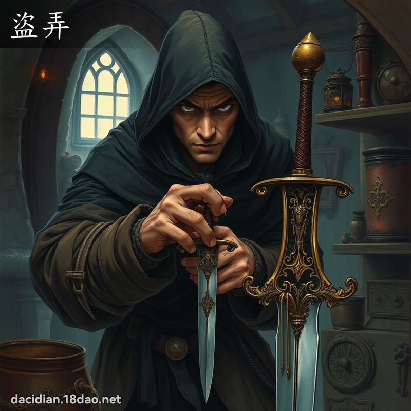 盜弄 - 國語大辭典配圖