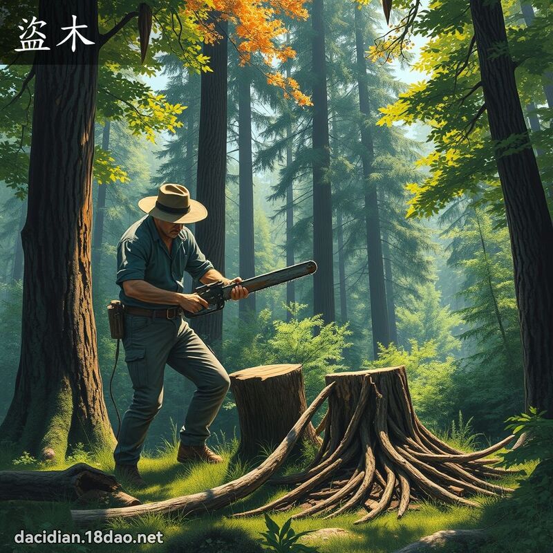 盜木 - 國語大辭典配圖