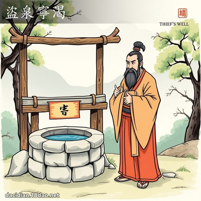 盗泉寧渴 - 国语大辞典配图