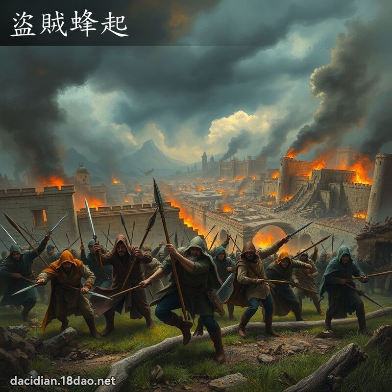 盗贼蜂起 - 国语大辞典配图