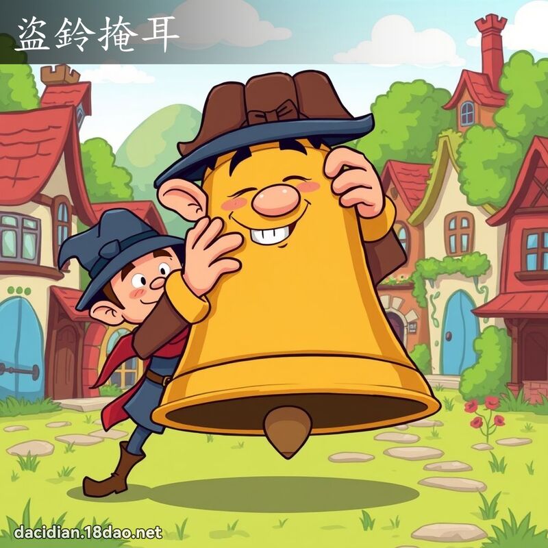 盜鈴掩耳 - 國語大辭典配圖