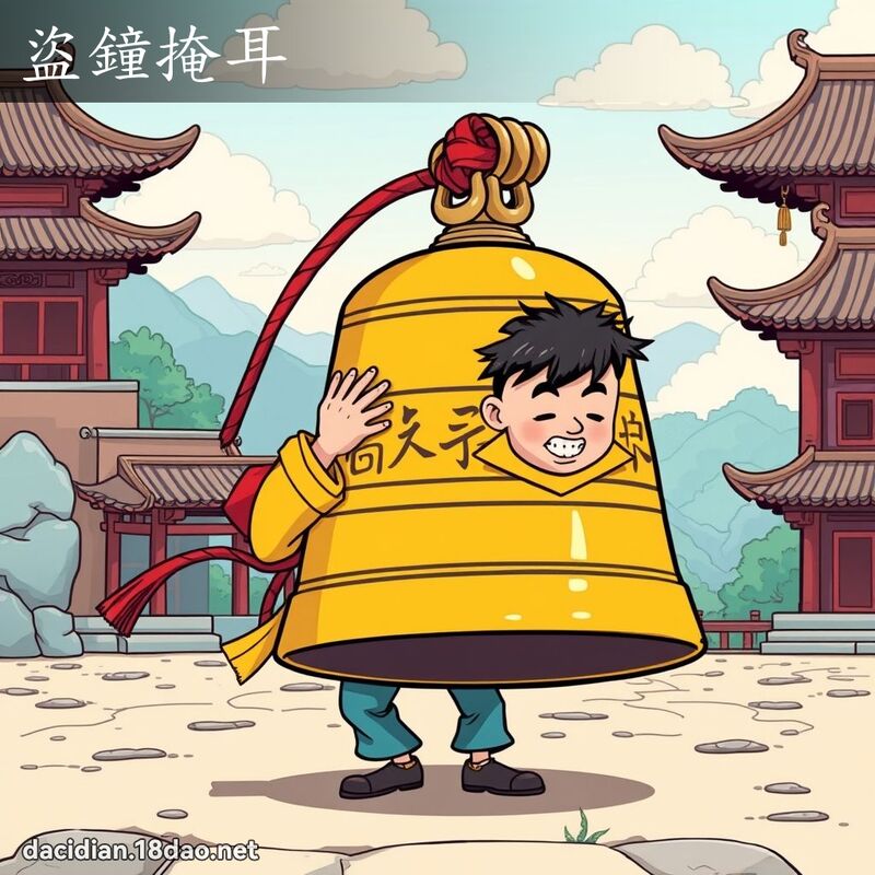 盜鐘掩耳 - 國語大辭典配圖