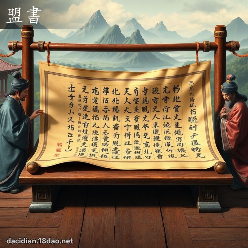 盟书 - 国语大辞典配图