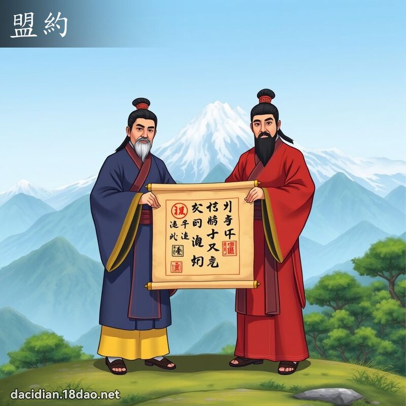 盟約 - 國語大辭典配圖