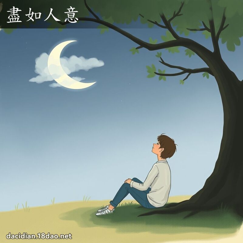 盡如人意 - 國語大辭典配圖