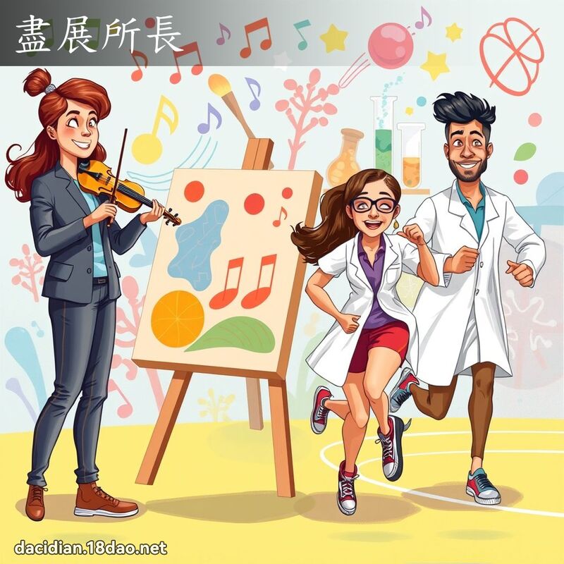盡展所長 - 國語大辭典配圖