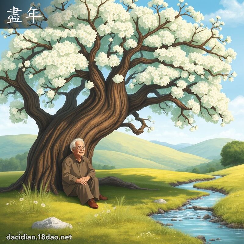 尽年 - 国语大辞典配图