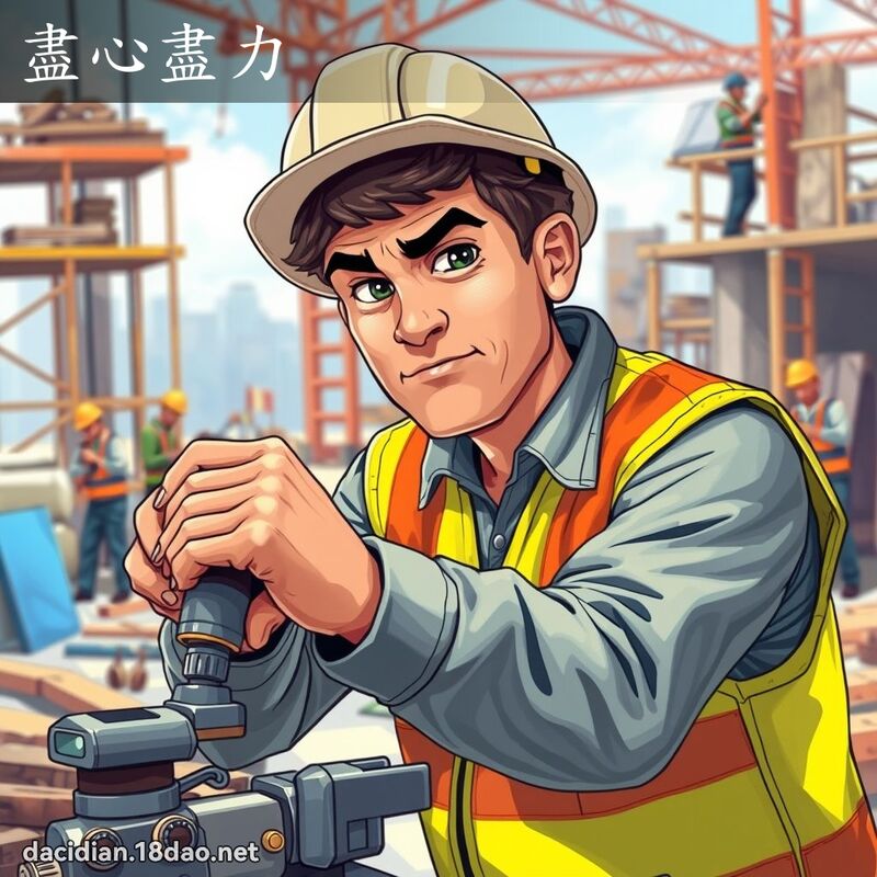尽心尽力 - 国语大辞典配图