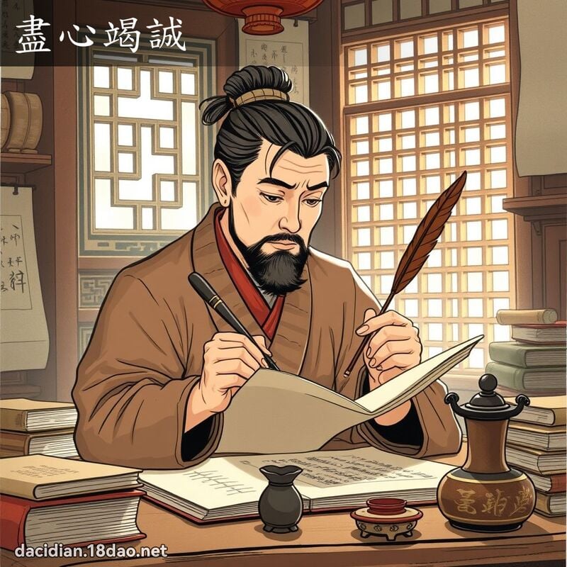 盡心竭誠 - 國語大辭典配圖