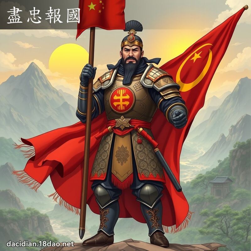 尽忠报国 - 国语大辞典配图