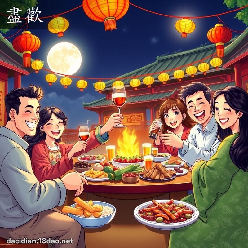 盡歡 - 國語大辭典配圖
