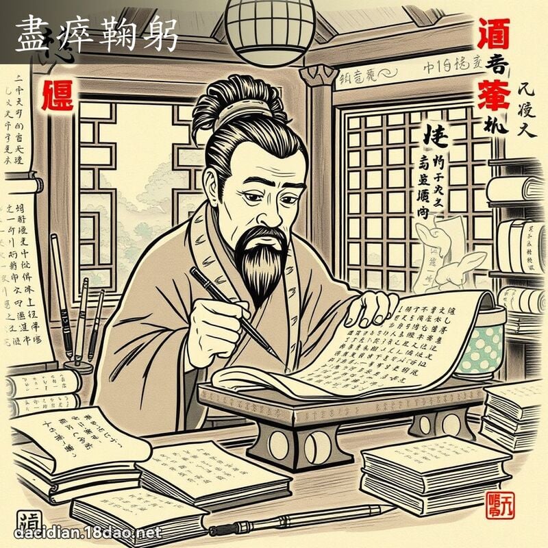 盡瘁鞠躬 - 國語大辭典配圖