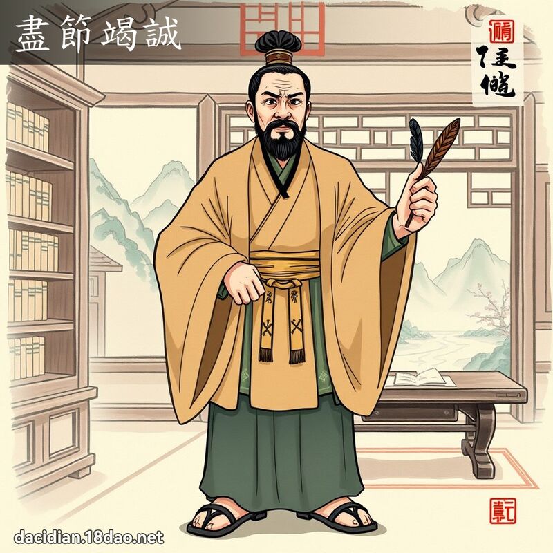盡節竭誠 - 國語大辭典配圖