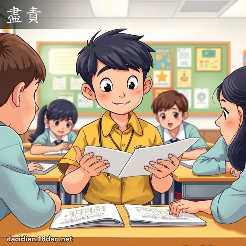 盡責 - 國語大辭典配圖