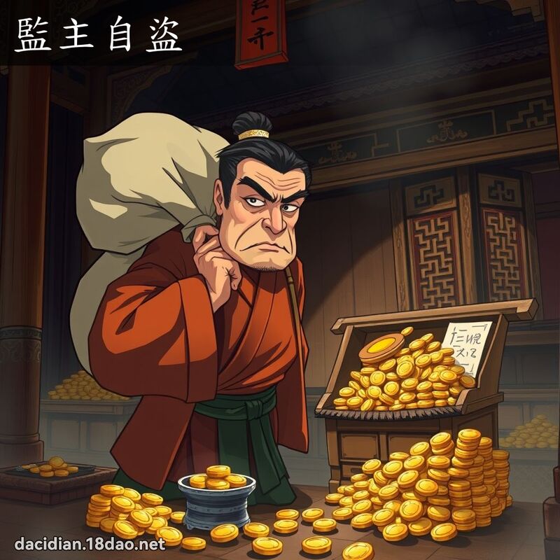 监主自盗 - 国语大辞典配图