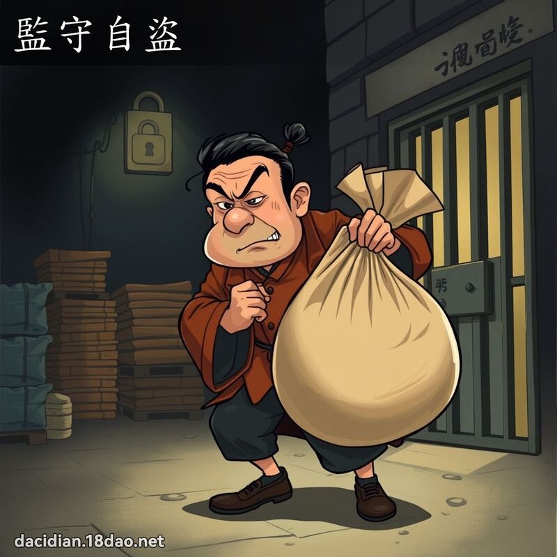 監守自盜 - 國語大辭典配圖