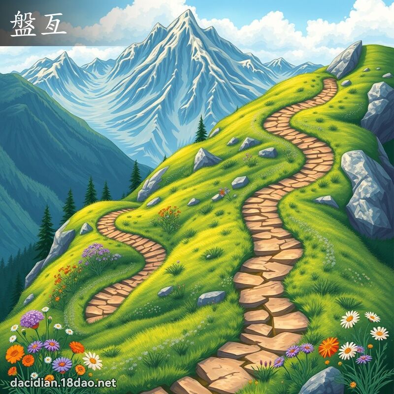 盘亙 - 国语大辞典配图