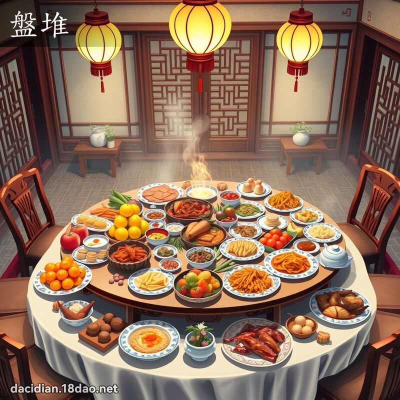 盘堆 - 国语大辞典配图