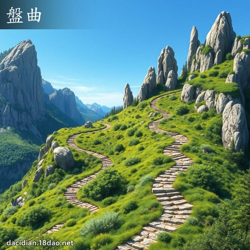 盤曲 - 國語大辭典配圖