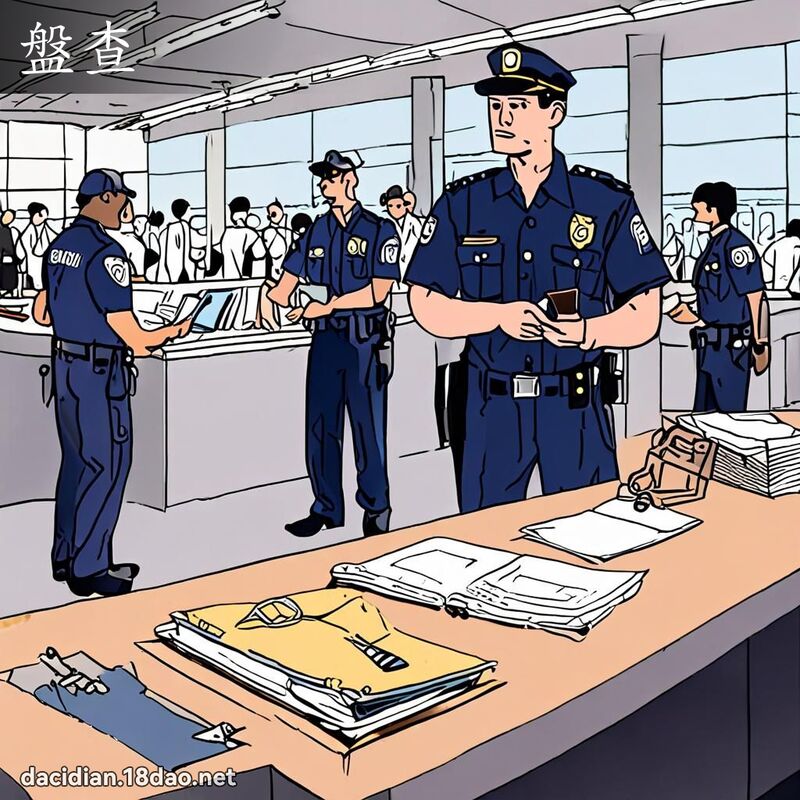 盘查 - 国语大辞典配图